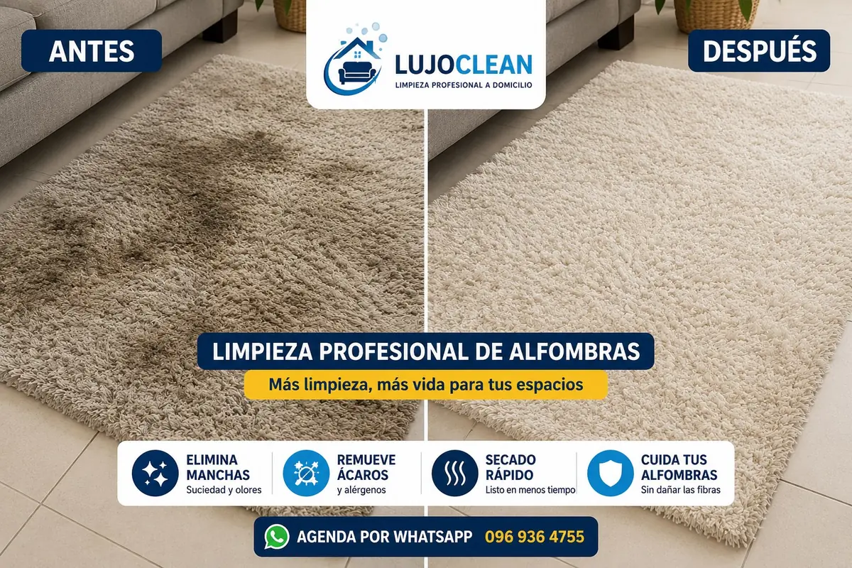 Lavado de alfombras en Guayaquil antes y después
