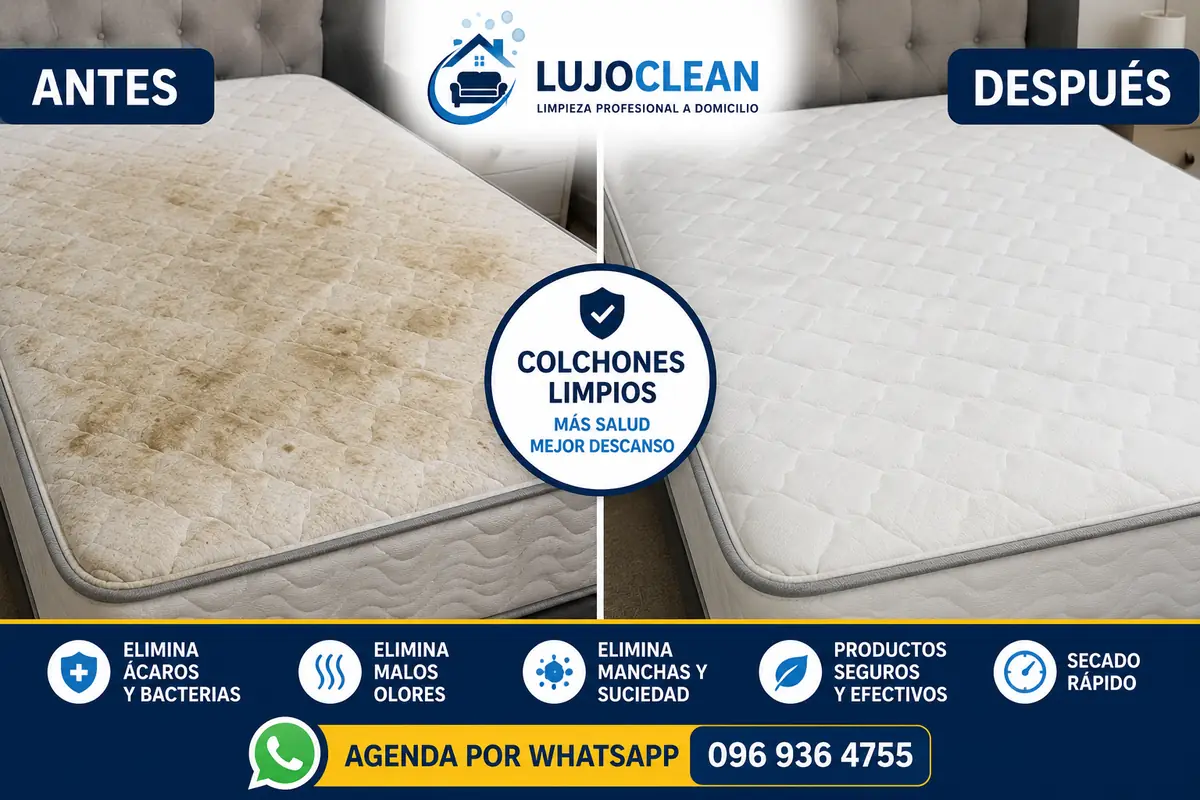Lavado de Colchones en Guayaquil antes y después